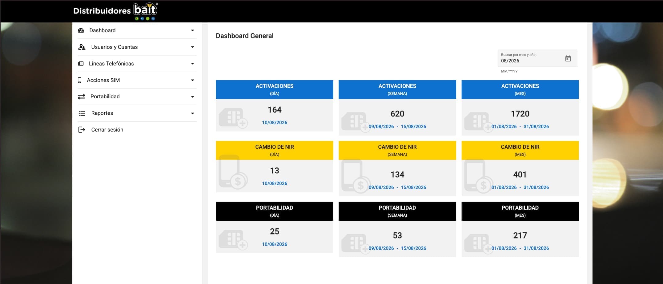 SIM Distribution Portal — Bait (Walmart México)