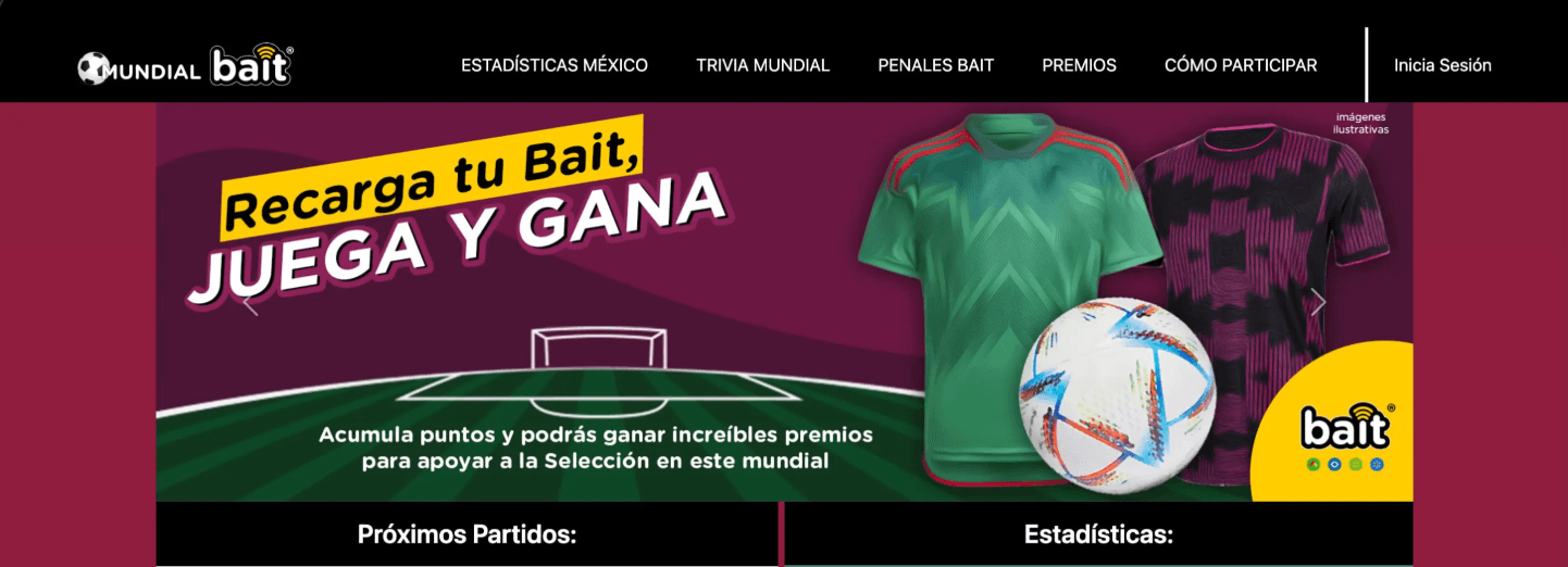 Bait World Cup Microsite